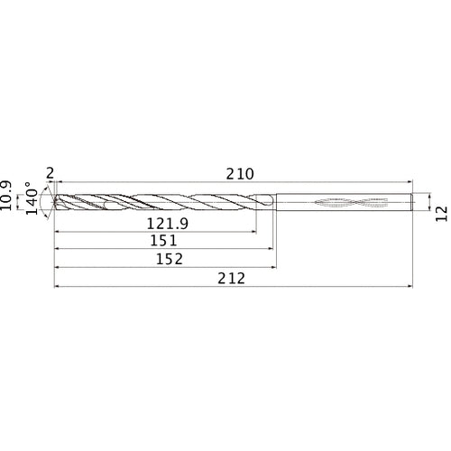 MHS1090L150B CARB DRILL