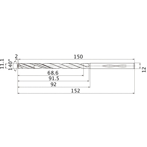 MHS1110L090B CARB DRILL