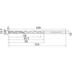 MHS1120L090B CARB DRILL