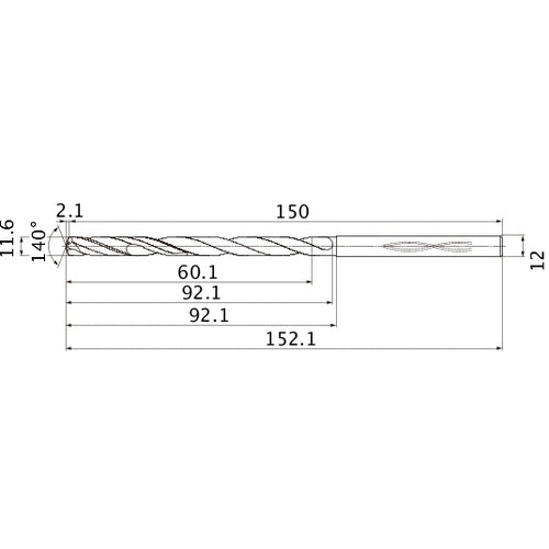 MHS1160L090B CARB DRILL