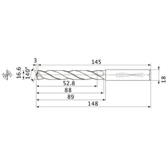 MMS1660X3DB CARB DRILL