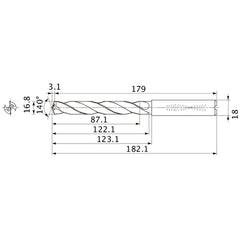 MMS1680X5DB CARB DRILL