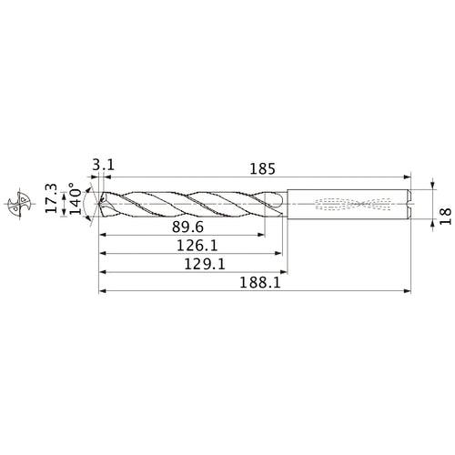 MMS1730X5DB CARB DRILL