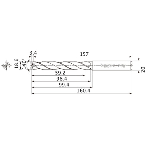 MMS1860X3DB CARB DRILL