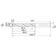 MMS1860X3DB CARB DRILL
