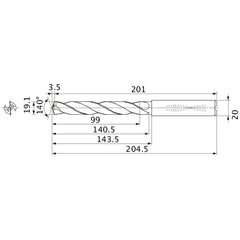 MMS1910X5DB CARB DRILL