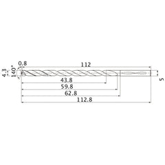MNS0430X10DB CARB DRILL