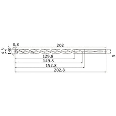 MNS0430X30DB CARB DRILL