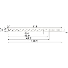 MNS0470X10DB CARB DRILL