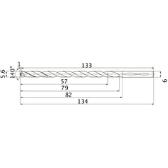 MNS0560X10DB CARB DRILL