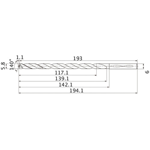 MNS0580X20DB CARB DRILL