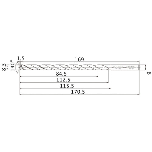 MNS0830X10DB CARB DRILL