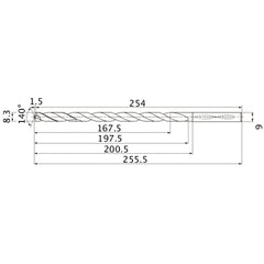 MNS0830X20DB CARB DRILL