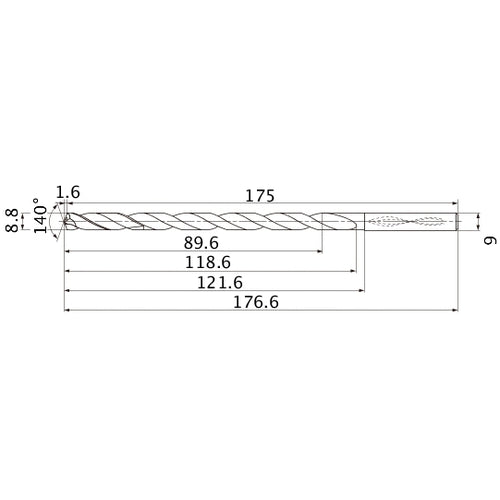 MNS0880X10DB CARB DRILL