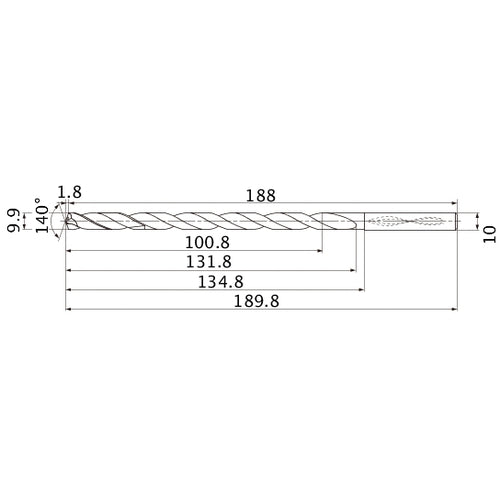 MNS0990X10DB CARB DRILL