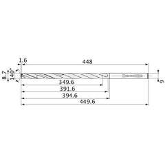 MVS0870X40S090 CARB DRILL