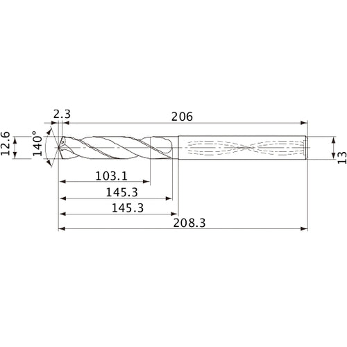 MVS1260X08S130 CARB DRILL