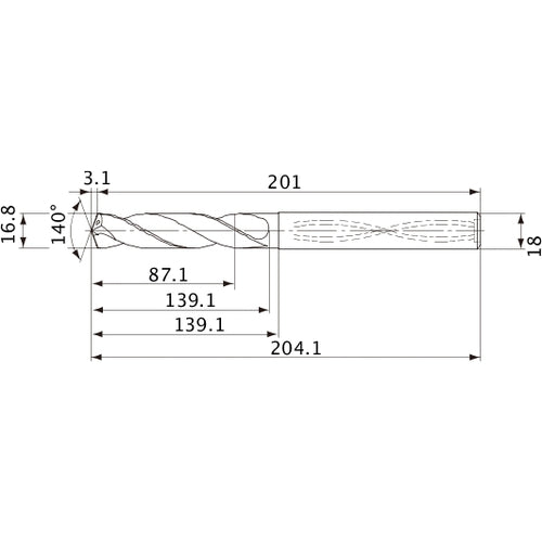 MVS1680X05S180 CARB DRILL