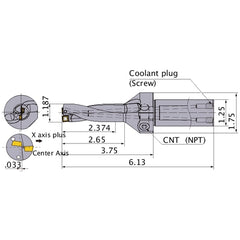 MVX1187X2C125 INDEXABLE DRILL