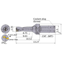 MVX1750X5C150 INDEXABLE DRILL