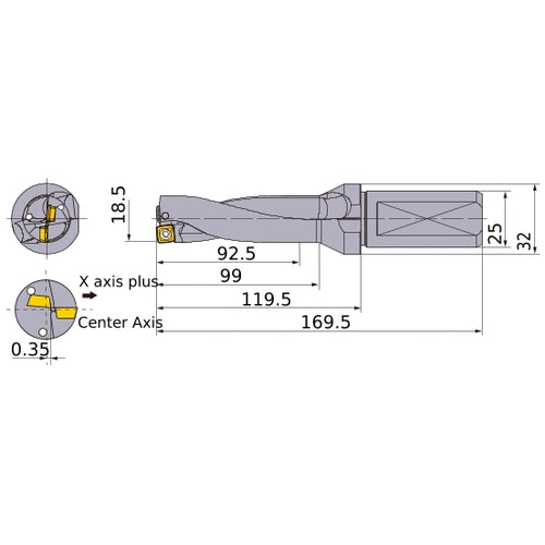 MVX1850X5F25 INDX DRILL