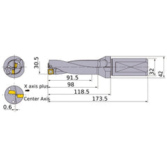 MVX3050X3F32 INDEXABLE DRILL