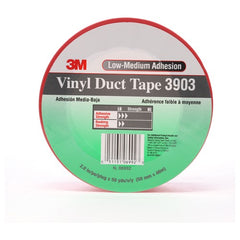 3M Vinyl Duct Tape 3903 Red 2″ × 50 yd 6.5 mil 2 Individually Wrapped Conveniently Packaged - Americas Industrial Supply