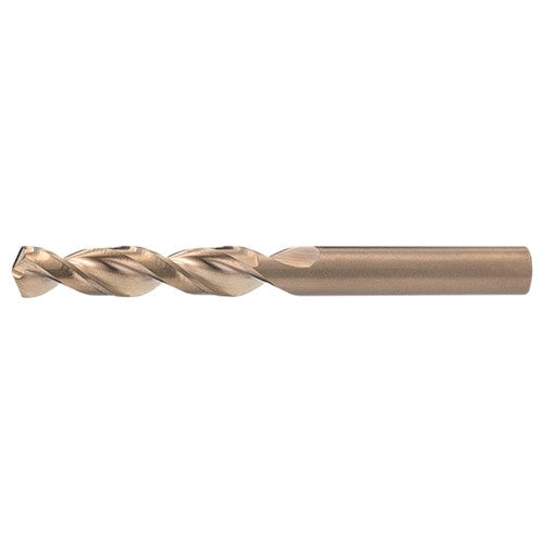 1/2 RHS / RHC HSS-CO 8% (M42) 135 Degree Split Point Q-Cobalt Wide Land Parabolic Drill - Straw / Gold Oxide - Exact Industrial Supply