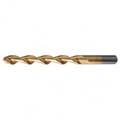 #14 RHS / RHC HSS 135 Degree Split Point Deep Hole Parabolic Drill - TiN - Americas Industrial Supply