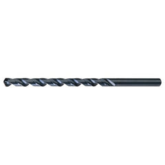 33/64″ RHS / RHC HSS 118 Degree Notched Point Heavy Duty Extra Long Drill - Steam Oxide - Exact Industrial Supply