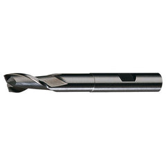 ‎7/16″ × 1/2″ × 1″ × 3-3/4″ RHS / RHC HSS HSS Single End 2-Flute Center Cutting Extended Neck Finishing End Mill - Bright