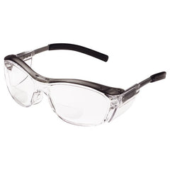 ‎3M Nuvo Reader Protective Eyewear 11435-00000-20 Clear Lens Gray Frame +2.0 Diopter - Americas Industrial Supply