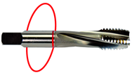 3/8-24 Dia. - H3 - 3 FL - Std Spiral Flute Tap - Red Ring - Americas Industrial Supply