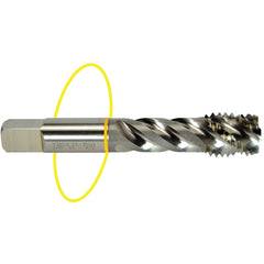 ‎5/16-18 Dia-H3-3 FL-Std Spiral FL Tap - Yellow Ring - Americas Industrial Supply