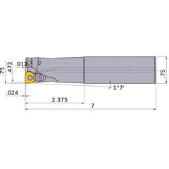 AJXU06R123SA12M INDEXABLE ENDMILL