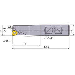 AJXU08R122WA12S INDEXABLE ENDMILL