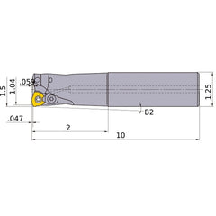 AJXU12R243SA20L INDEXABLE ENDMILL