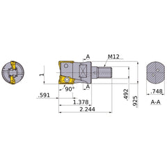 APX4000UR162AM12A35 INDX END MILL