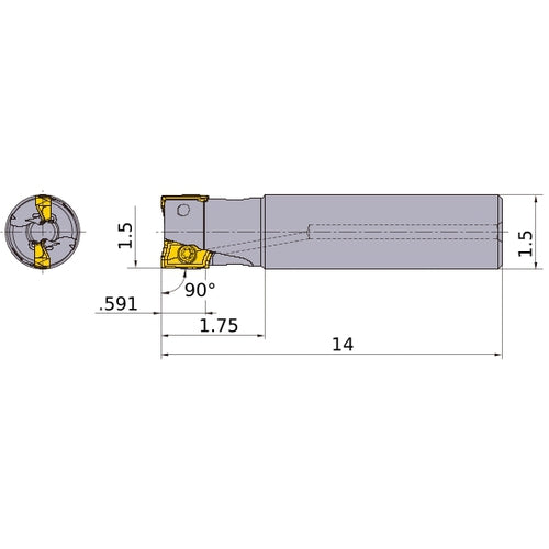 APX4000UR243SA24ELB INDEXABLE ENDMI