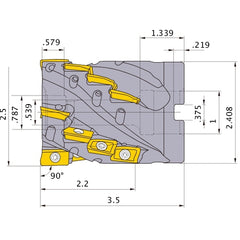 APX4KUR2516CA22A FACE MILL