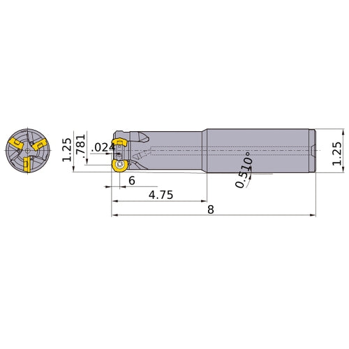ARP6UPR2002SA20L INDEXABLE EM