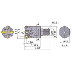 ARP6UPR2003AM1640 INDX END MILL