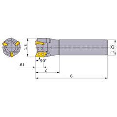AXD4000UR243SA20SA INDEXABLE ENDMIL