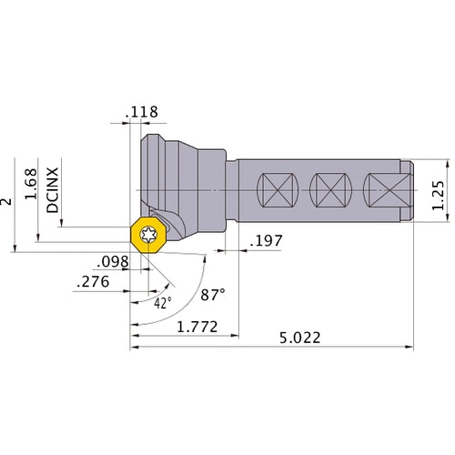 BOE4R323W20 INDEXABLE ENDMILL