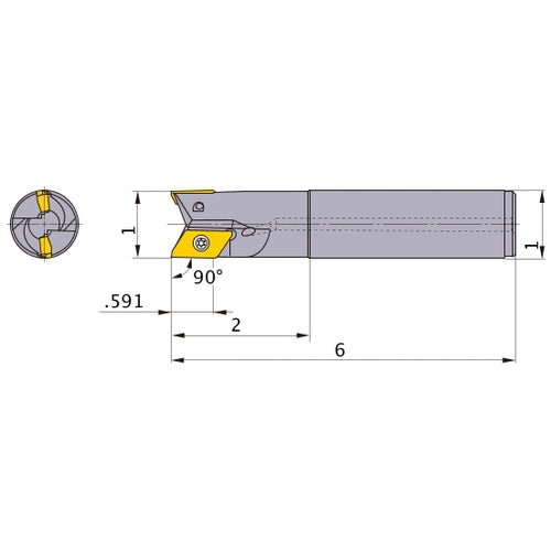 BXD4000R162SA16S INDEXABLE ENDMILL