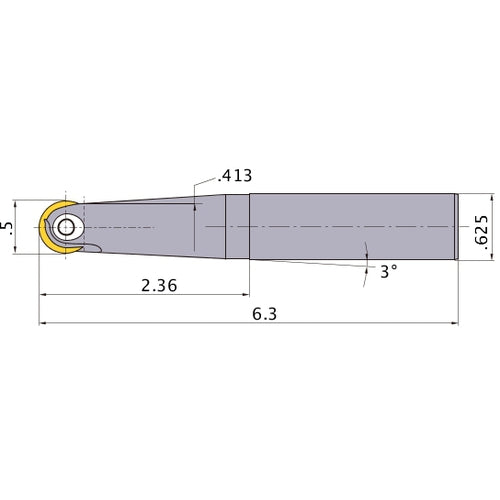 MBN050500TB INDEXABLE ENDMILL