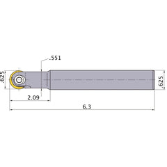 MBN050625SB INDEXABLE ENDMILL