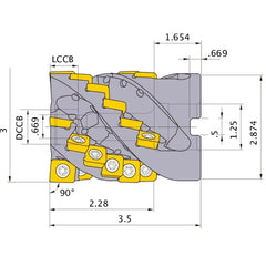 SPX4UR0324DA22A FACE MILL