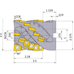 SPX4UR2524CA22A FACE MILL