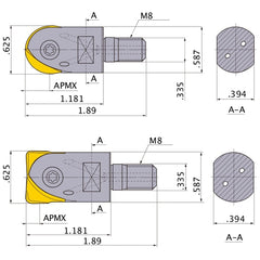 SRFHU10AM0830 MILLING INSERT